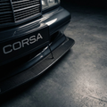 Mercedes Benz 190E EVO II front splitter, raw FRP fiberglass, close-up