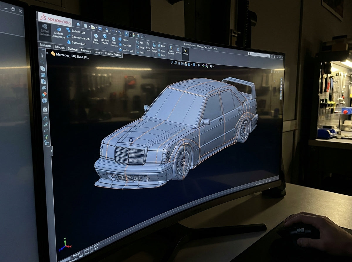 190E Evolution II 3D CAD design model