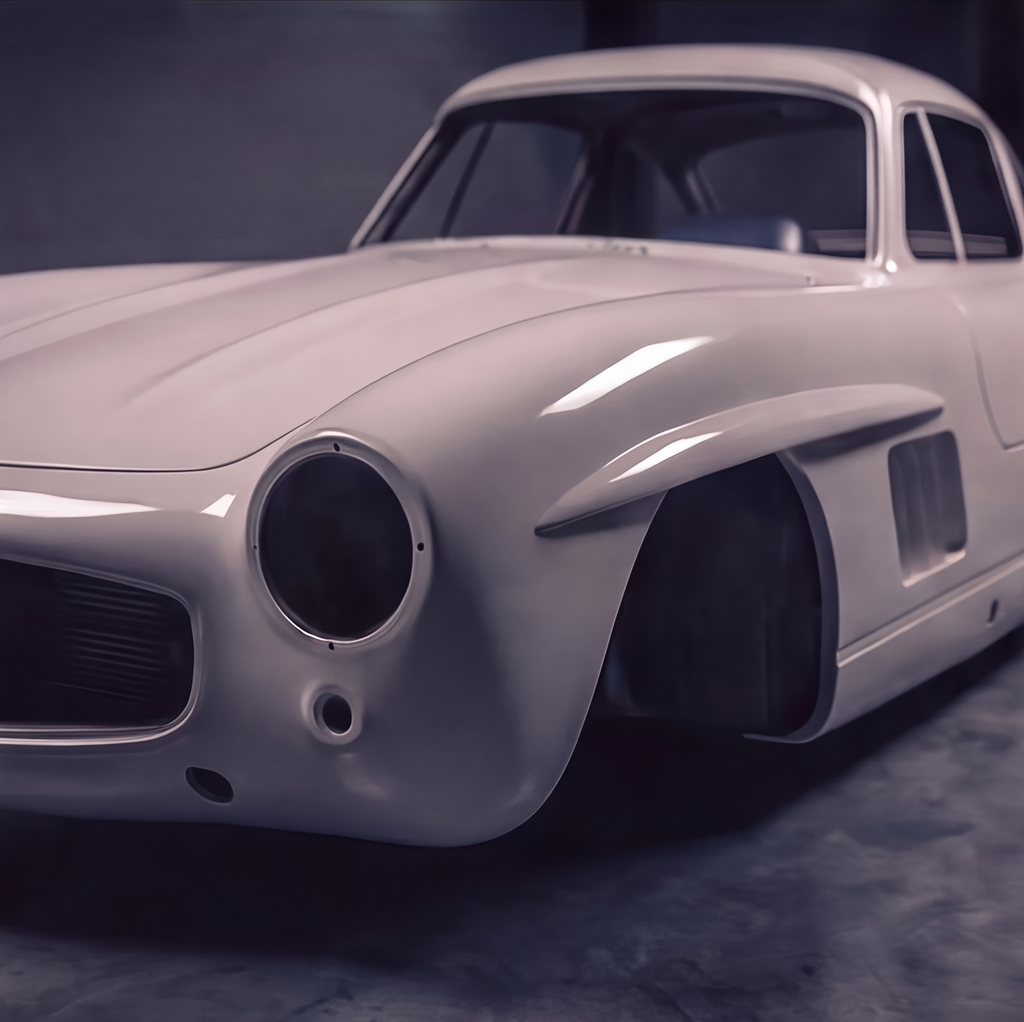 Mercedes-Benz 300SL Gullwing replica shell, front view