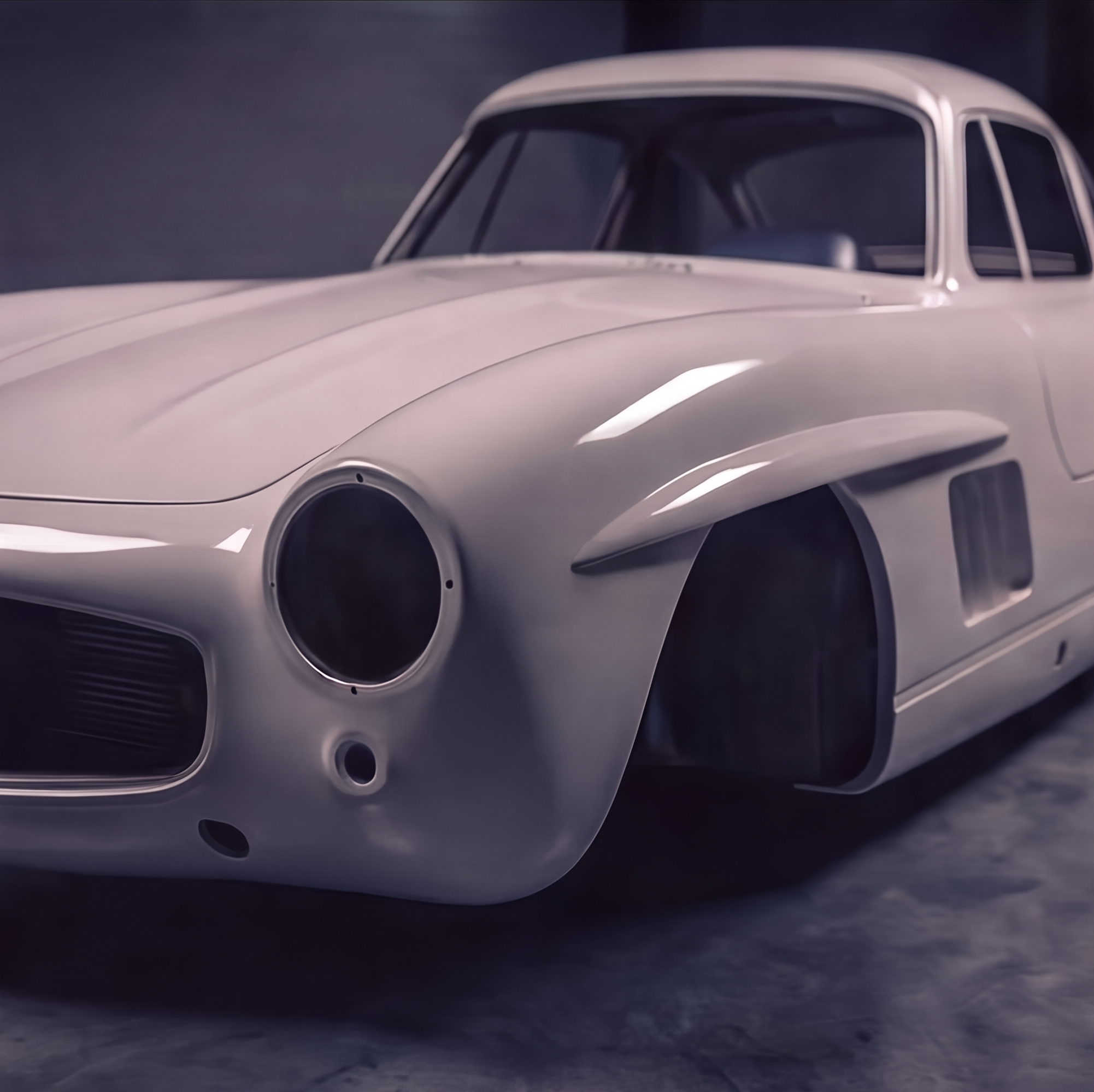 Mercedes-Benz 300SL Gullwing replica shell, front view