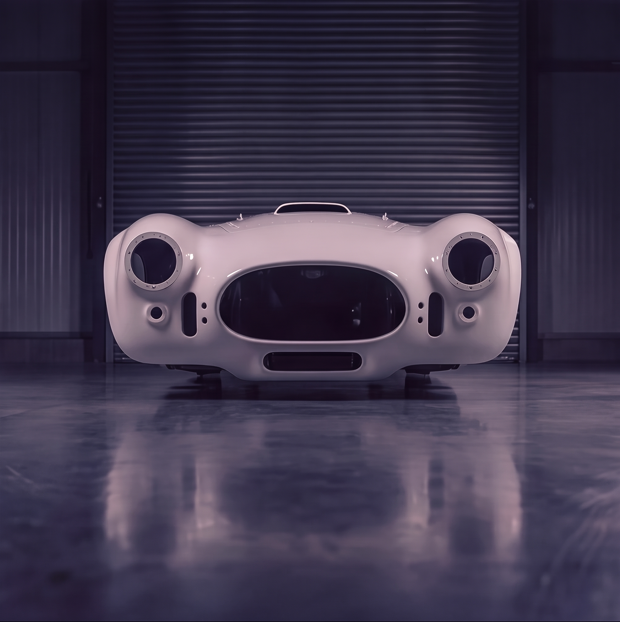 Shelby Cobra replica shell, top view showing open cockpit