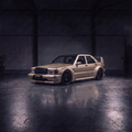 Mercedes Benz 190E Corsa Edition HWA wide body kit render, pre-order, fiberglass or carbon fiber