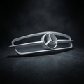 Mercedes-Benz 300SL Gullwing replica front grill, white fiberglass, dark studio shot